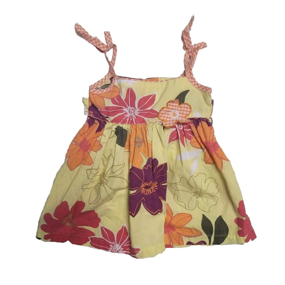 Blueberi Boulevard Girls Dress 12‎ Months Floral  Yellow